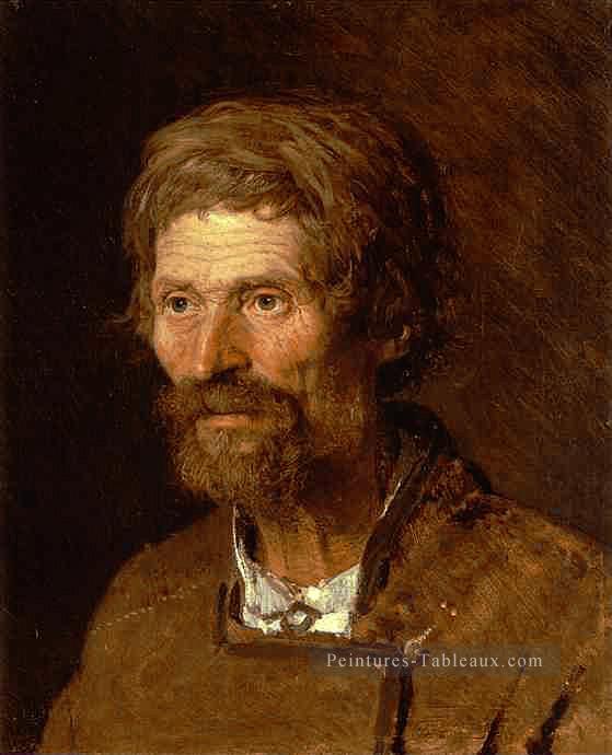 Chef d’un ancien paysan ukrainien Ivan Kramskoi Peintures à l'huile